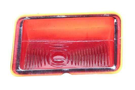 Aftermarket T-521, T521 Red Glass Taillight 3" x 5-3/8" Lens NOS