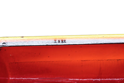 Aftermarket T-521, T521 Red Glass Taillight 3" x 5-3/8" Lens NOS