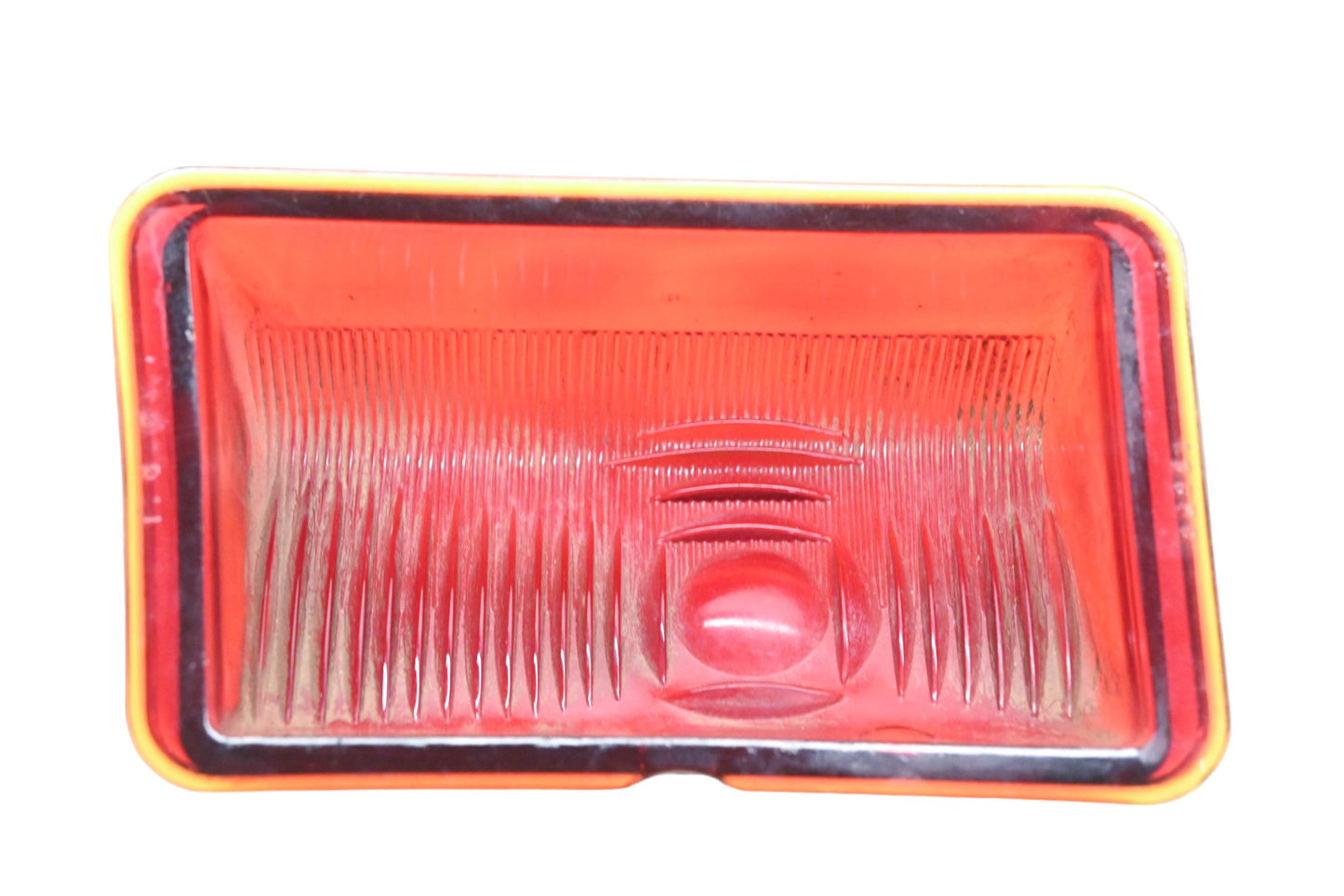 Import Glass Company 13526 Red Glass Taillight 3" x 5-3/8" Lens NOS