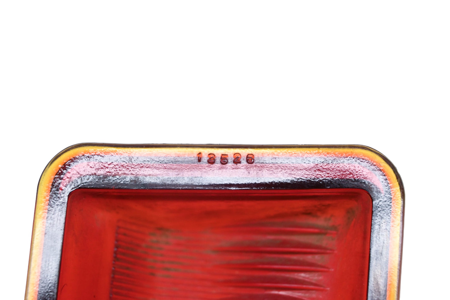 Import Glass Company 13526 Red Glass Taillight 3" x 5-3/8" Lens NOS