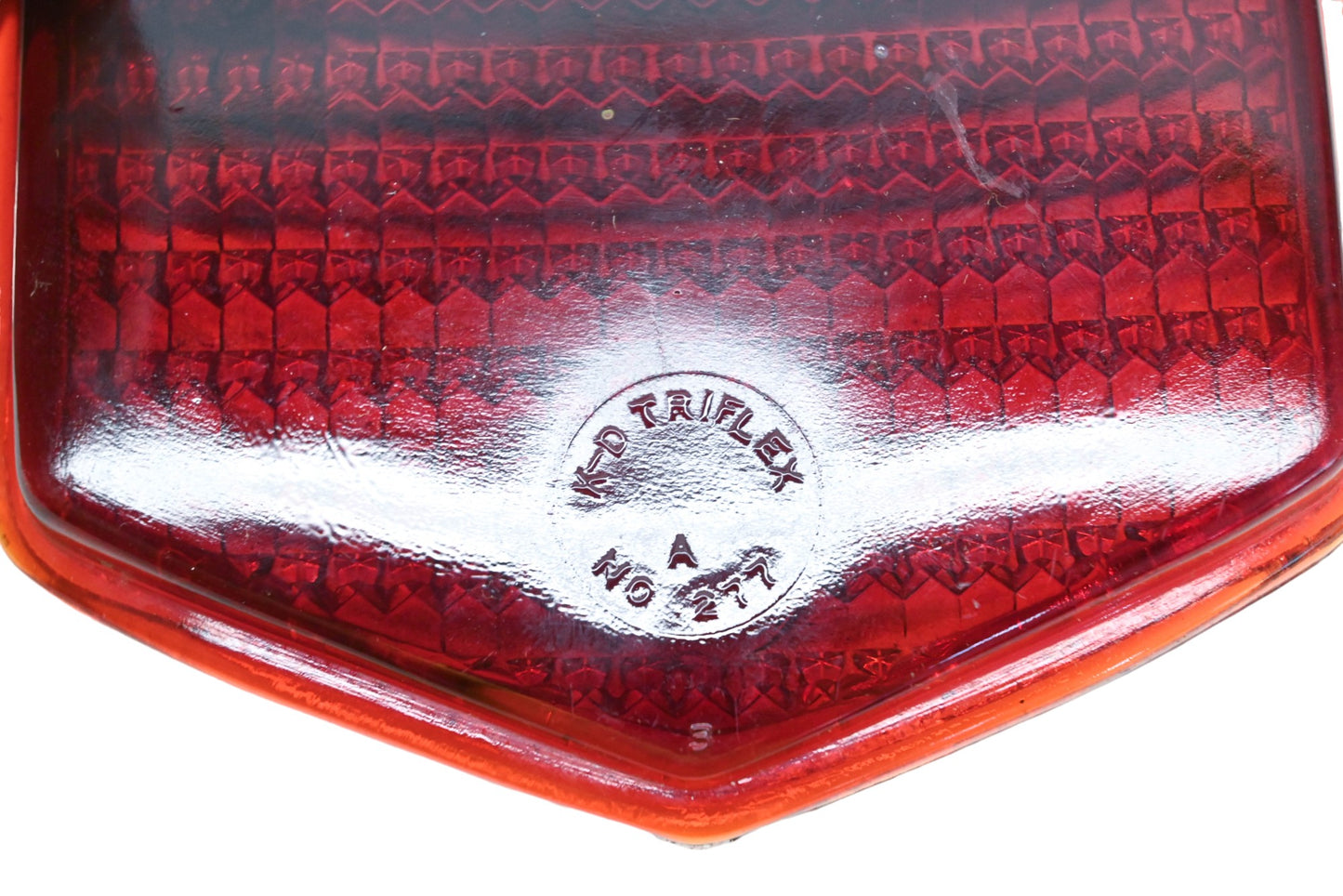 K-D Triflex T-309, 309, 277 No.277 Red Glass Taillight Lens NOS