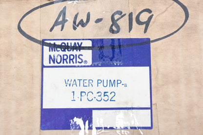 McQuay Norris PC-352, AW-819 Water Pump Kit NOS