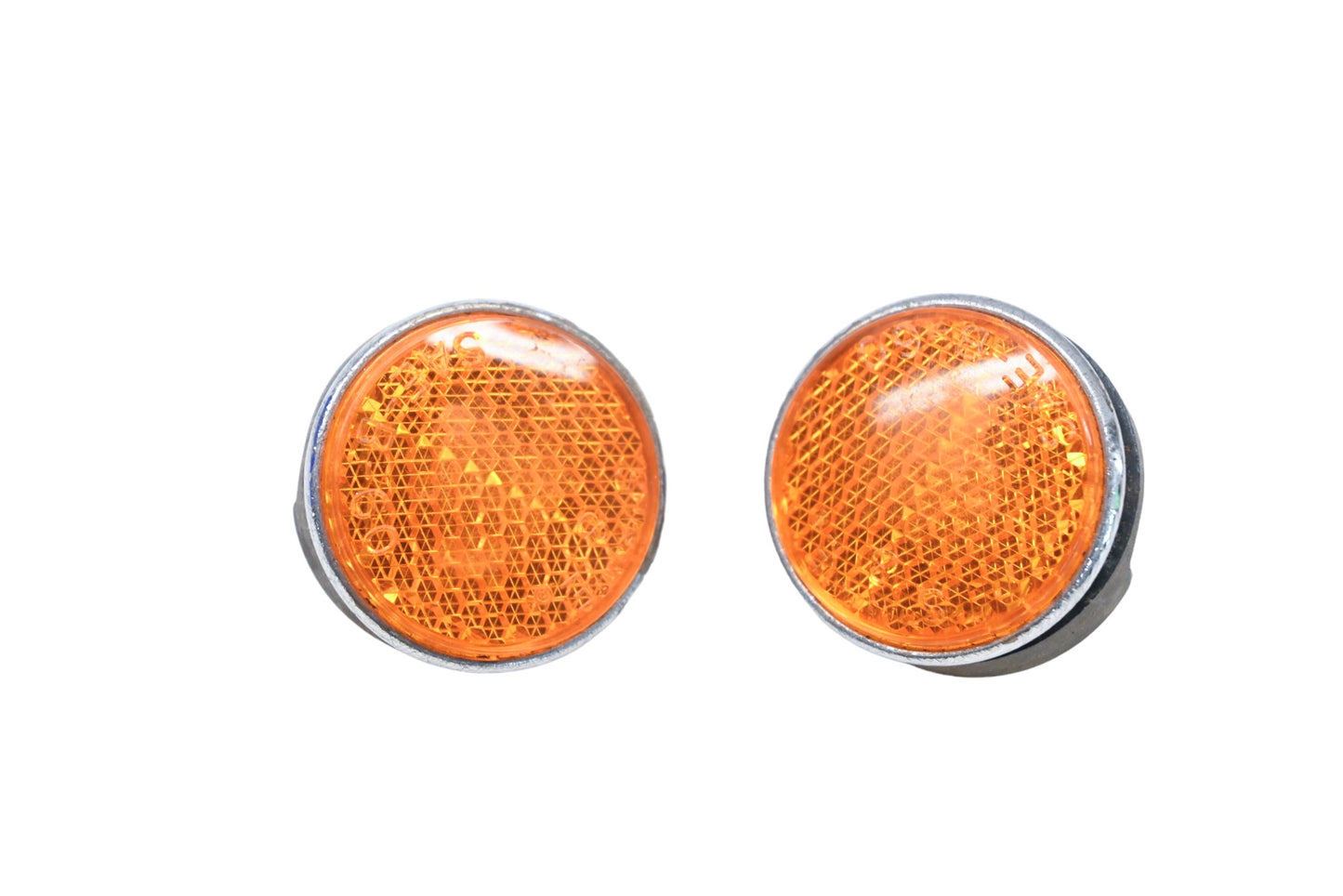 Stimsonite YE009-15 Amber 1-1/4" Reflectors Qty 2 NOS