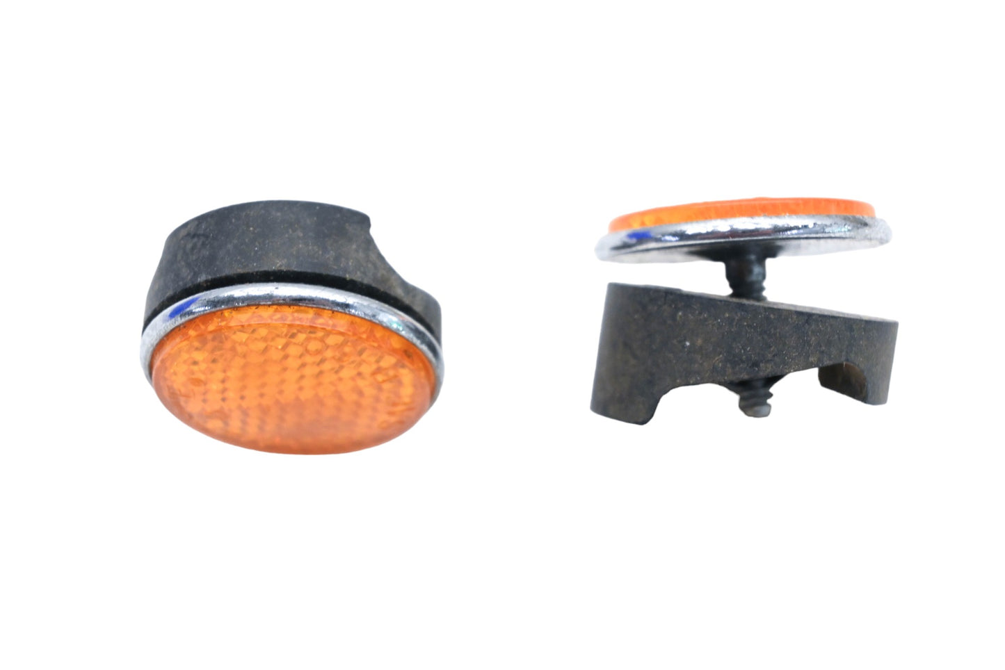 Stimsonite YE009-15 Amber 1-1/4" Reflectors Qty 2 NOS