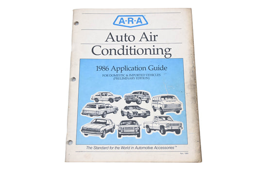 ARA 6600828RG 1986 Auto Air Conditioning Application Guide