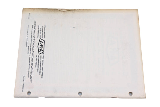 ARA 6600828 R/S, 6600828R/S 1988 Auto Air Conditioning Application Guide