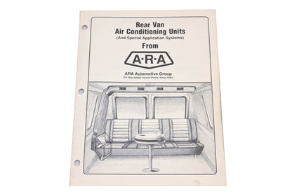 ARA 6600213 R/S, 6600213R/S Rear Van Air Conditioning Units & Special Application Systems Catalog
