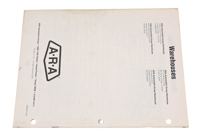 ARA 6600213 R/S, 6600213R/S Rear Van Air Conditioning Units & Special Application Systems Catalog