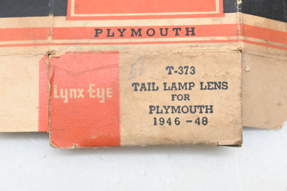 Lynx Eye T-373 Red Glass Taillight Lens NOS