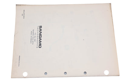 Sangamo Electric Company 780A Universal Door Models AA BB EM ER Tachograph Replacement Parts List