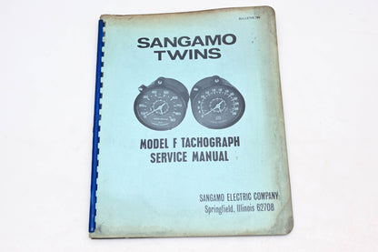 Sangamo Electric Company 765 Model F Tachograph Service Manual