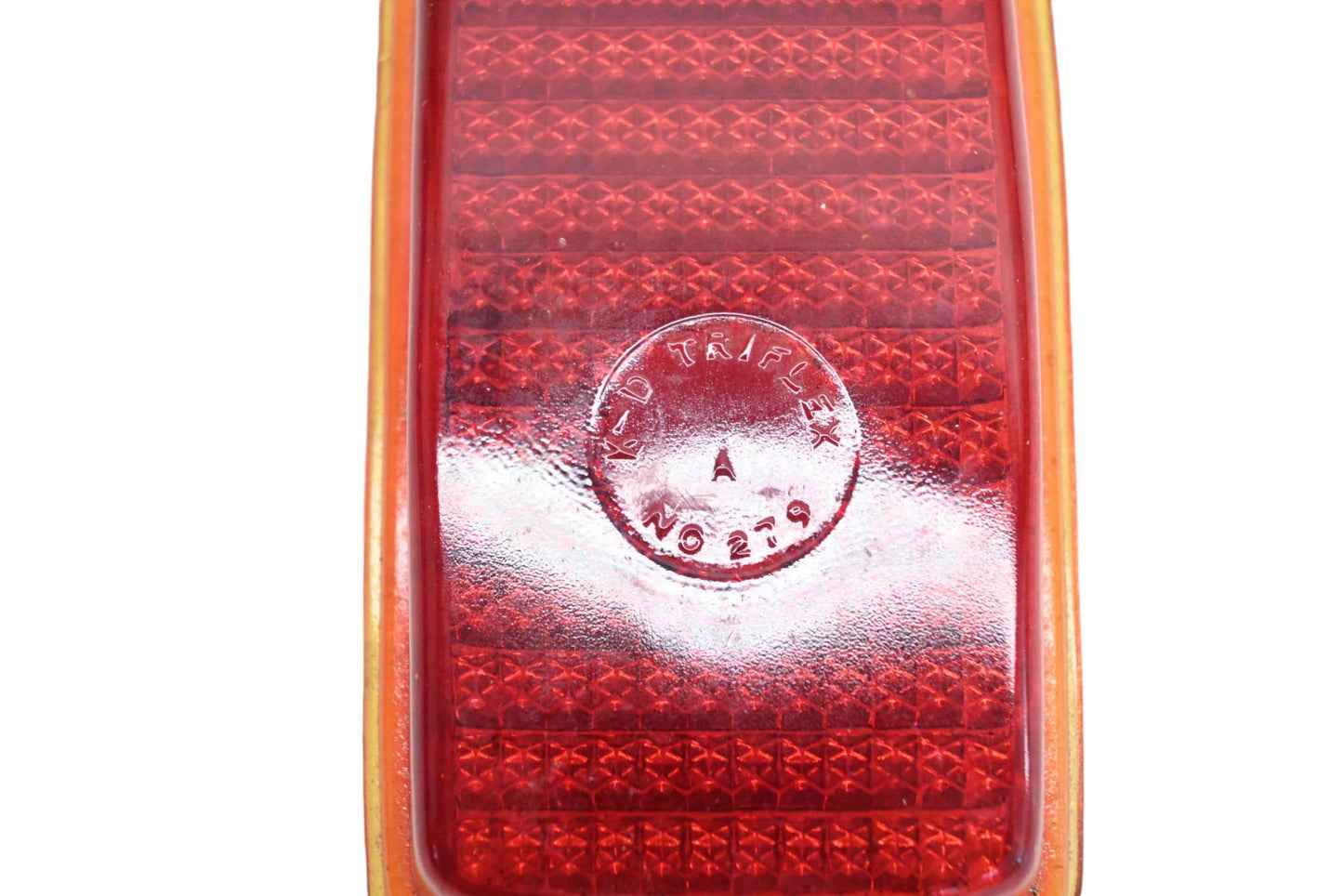 K-D 279, T-279 Red Glass Triflex Tail Light Lens NOS
