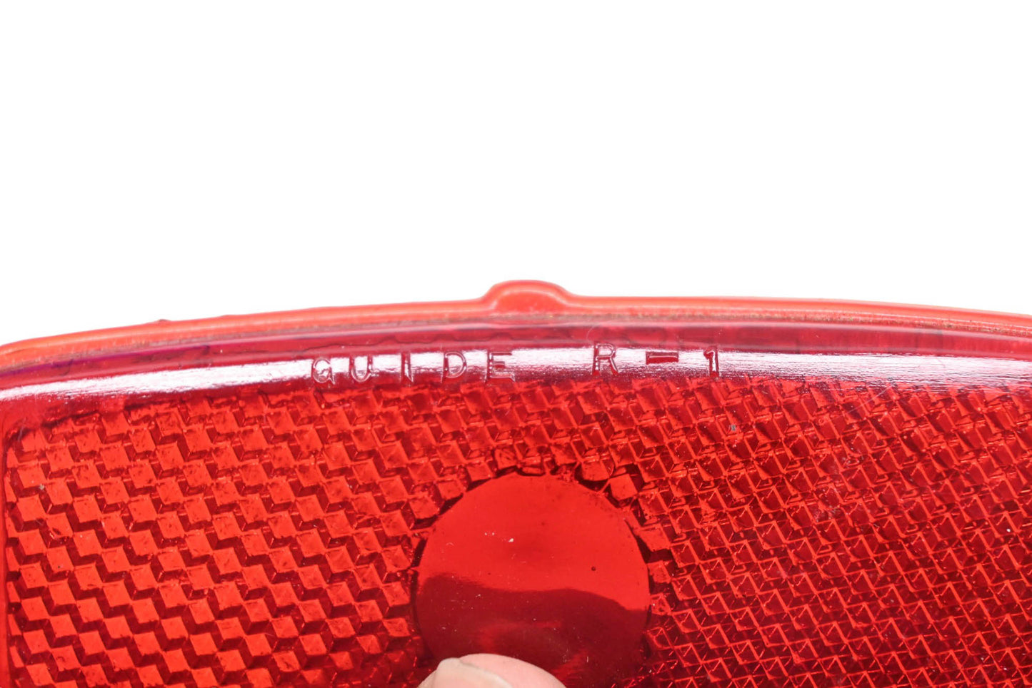 Stimsonite R-1, T-335 Red Glass Tail Light Lens NOS