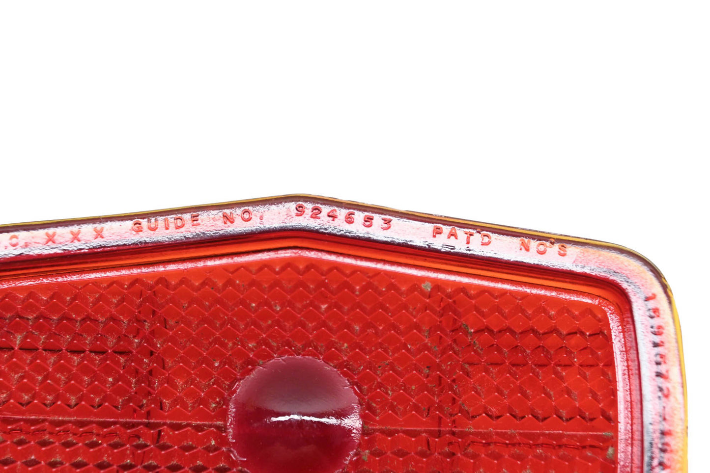 Stimsonite 924653 Red Glass X-1 Tail Light Lens NOS