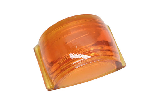 Aftermarket 537 Amber Glass Side Marker Lamp Lens NOS