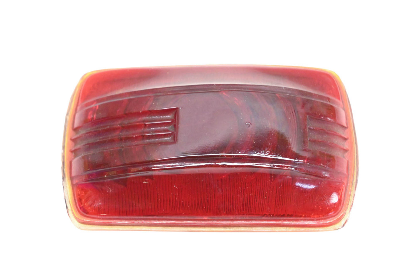 Sunbeam P117 Red Glass Tail Light 2-1/8" x 3-5/8" Lens NOS