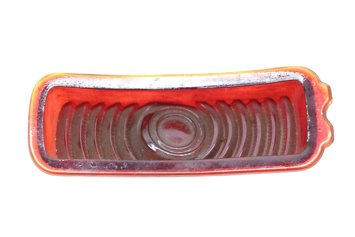 Import Glass Company 924809 Red Glass Tail Light 1-11/18" x 4-11/16" Lens NOS