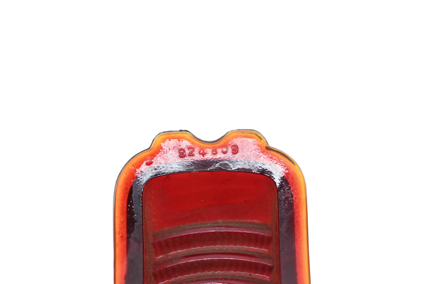 Import Glass Company 924809 Red Glass Tail Light 1-11/18" x 4-11/16" Lens NOS