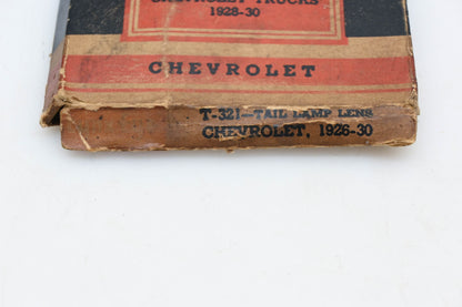 Lynx-Eye T-321, T321 Red GlassTail Light 5-3/16" x 3-7/32" Lens NOS