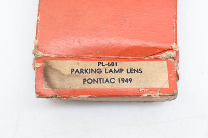 Lynx-Eye PL-681, PL681 Clear Glass Parking Lamp 2-1/2" x 5-7/16" Lens NOS