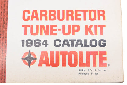 OEM Ford F201A 1964 Autolite Carburetor Tune-Up Catalog