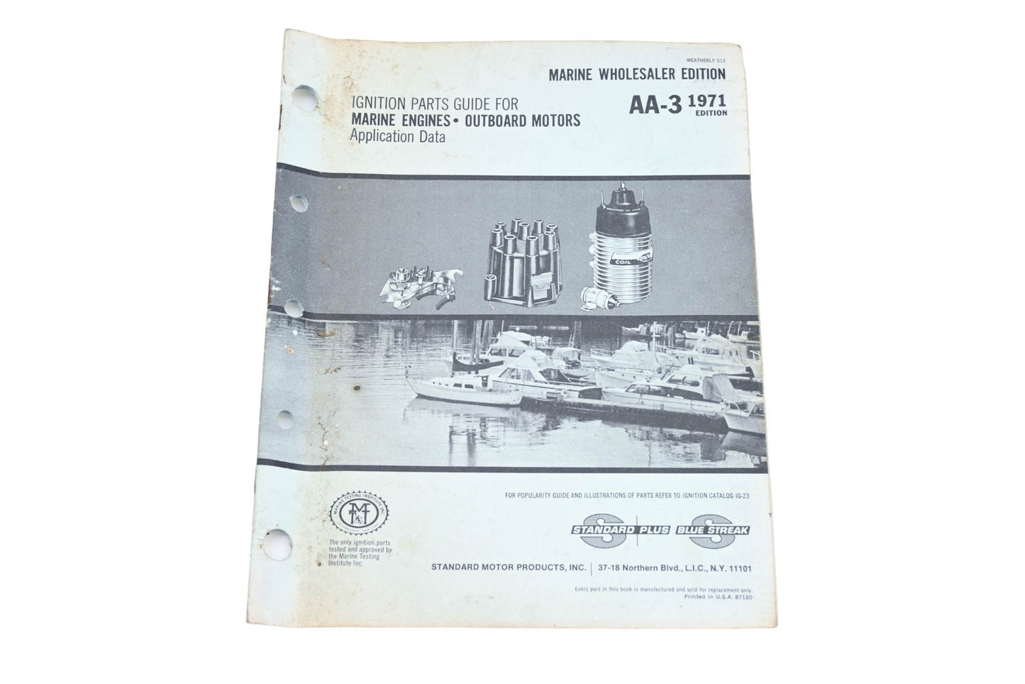 Standard Motor Products AA-3, AA3 1971 Blue Streak Ignition Parts For Marine Engines Outboard Motors Guide
