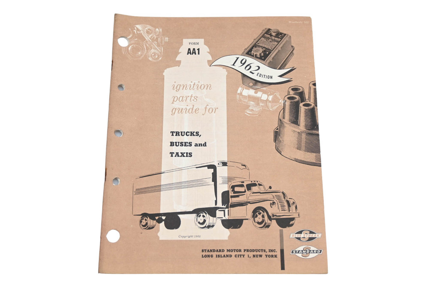 Standard Motor Products AA-1, AA1 Blue Streak 1962 Truck, Buses & Taxis Ignition Parts Guide