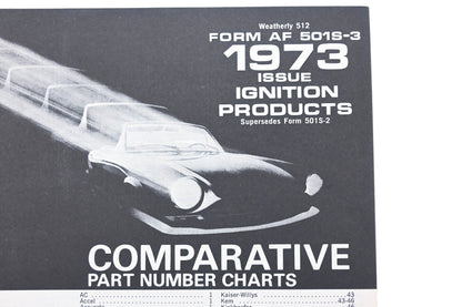 Standard Motor Products AF5013-3 1973 Ignition Products Comparative Chart Guide