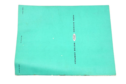 OEM Ford 7795-T 1964 Rear Axle & Drive Line Princliples Of Operation Training Handbook