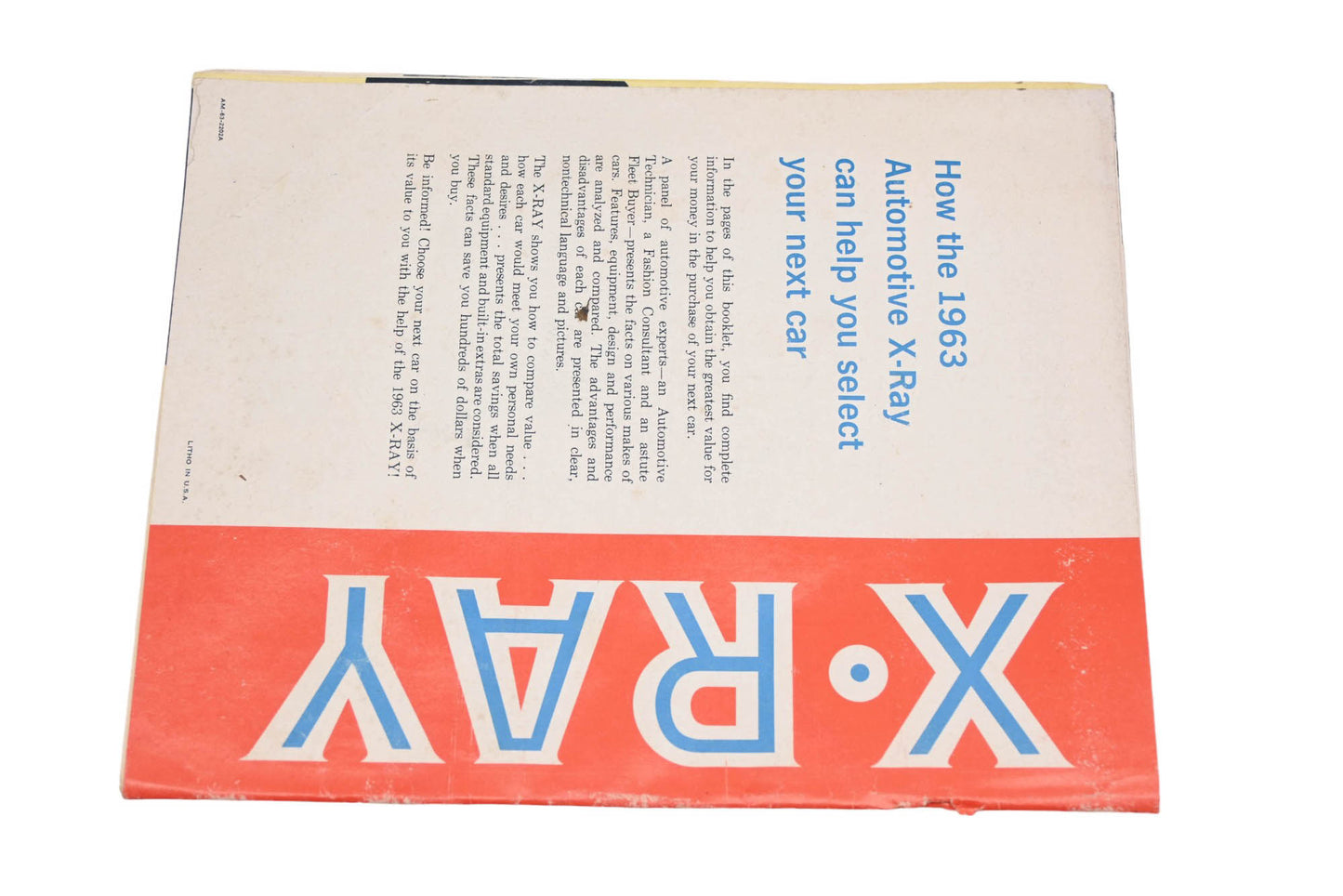 X-Ray AM-63-2202A 1963 Economy Compact Car Edition Booklet