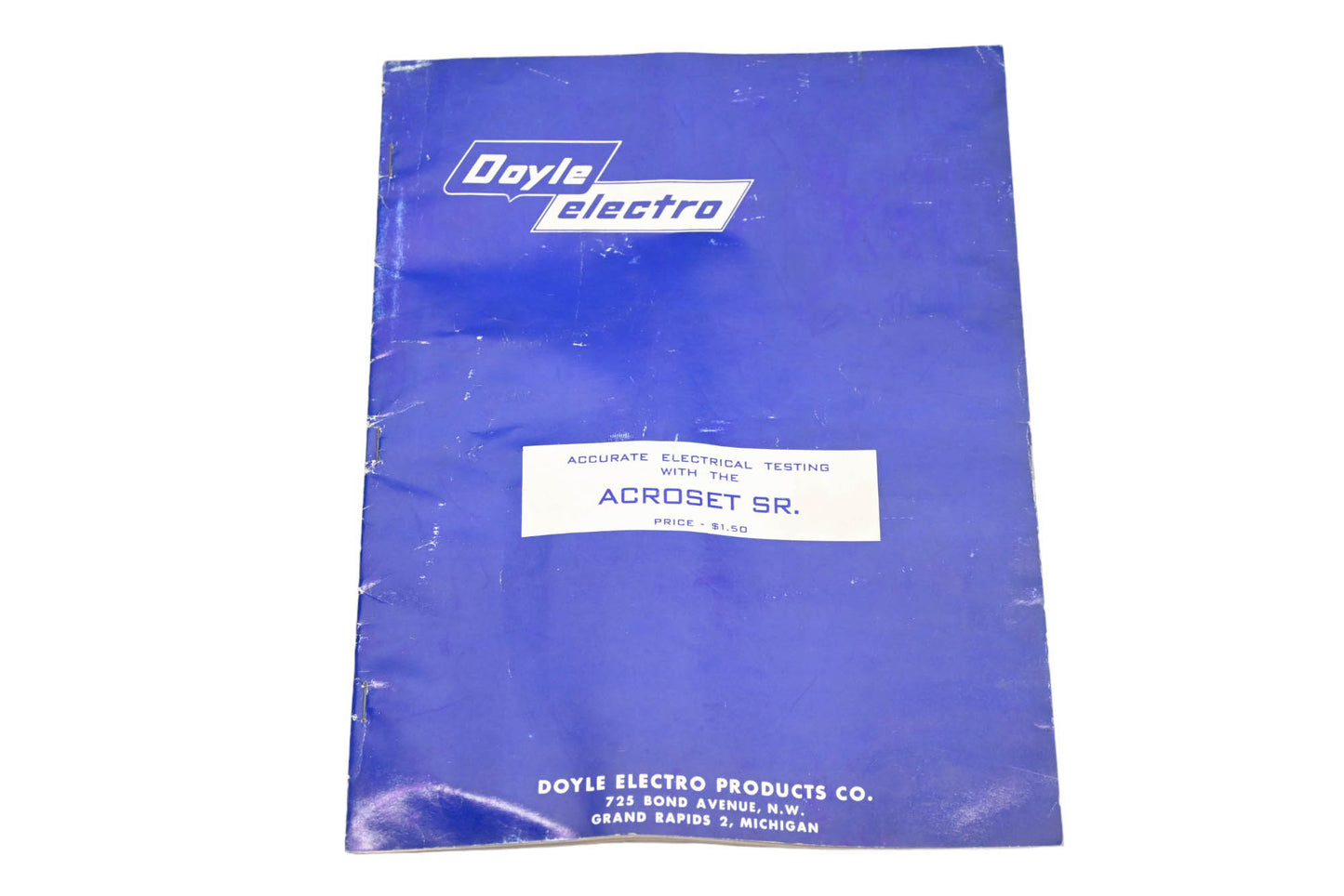 Doyle Electro DP012-58 Acroset SR Product Catalog