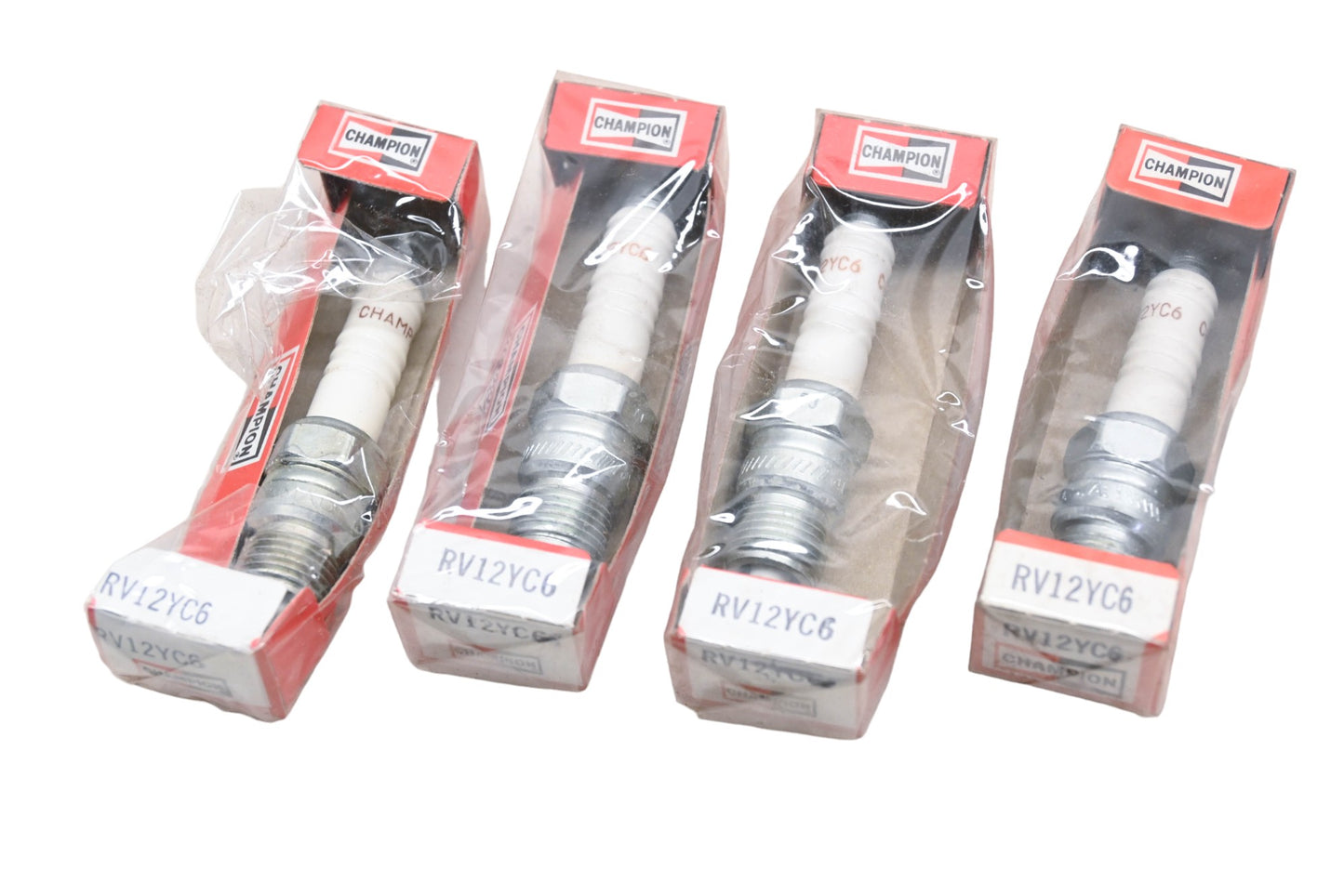 Champion RV12YC6 Spark Plugs Qty 4 NOS