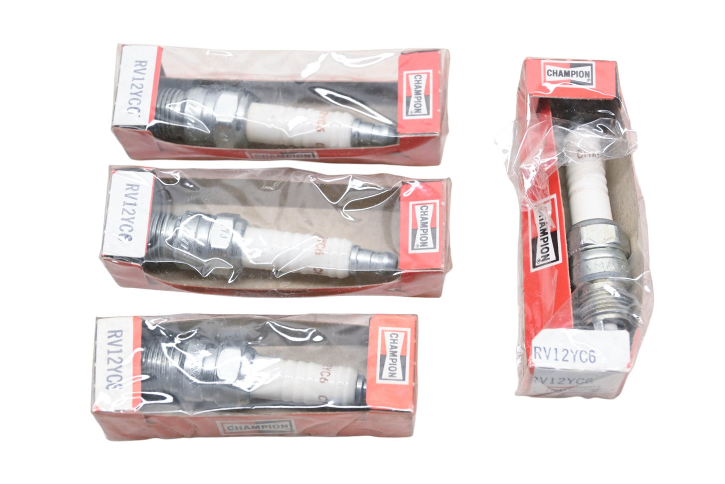 Champion RV12YC6 Spark Plugs Qty 4 NOS