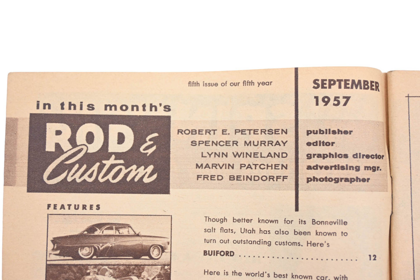 Rod & Custom AH024-19 September 1957 Magazine