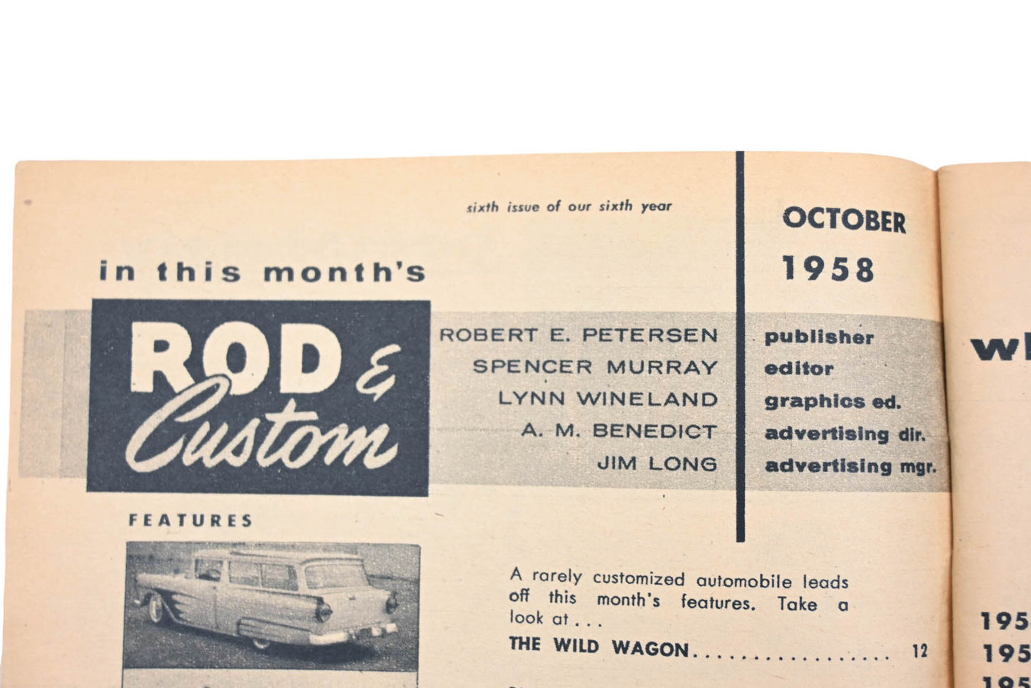 Rod & Custom AH024-20 October 1958 Magazine