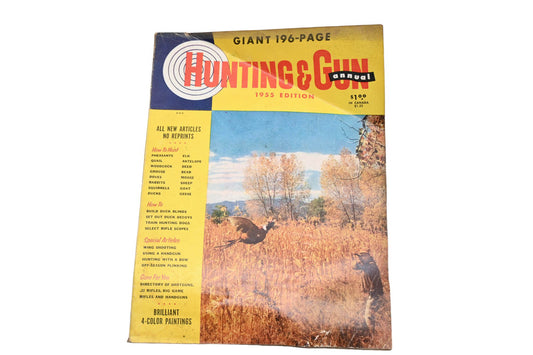 Hunting & Fishing Publication AH024-21 1955 Annual Hunting & Gun Magazine