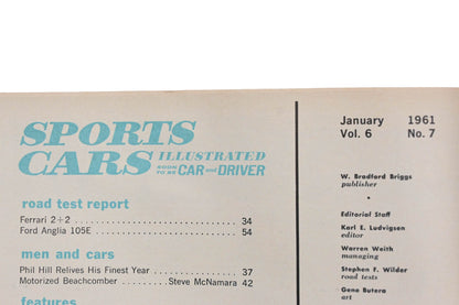 Sports Car Illustrated AH024-24 January 1961 Magazine