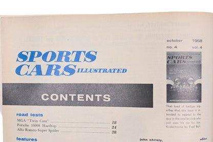 Sports Car Illustrated AH024-25 October 1958 Magazine
