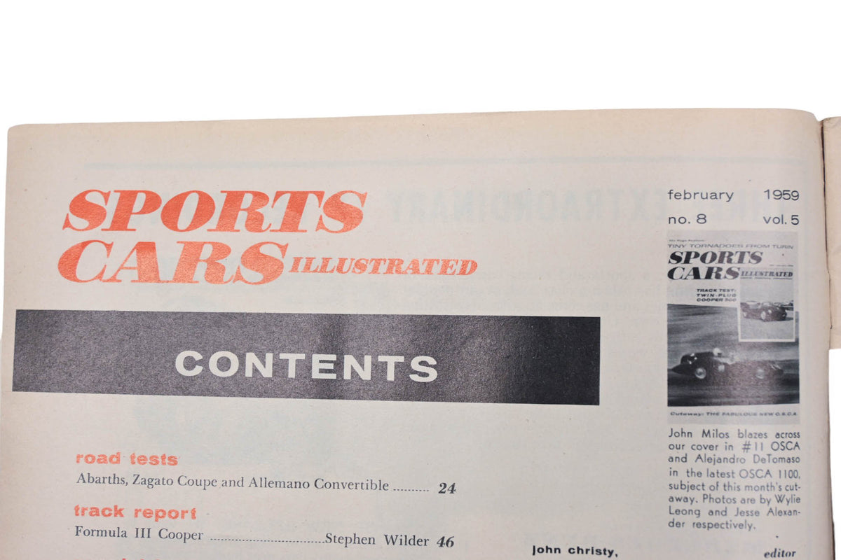 Sports Car Illustrated AH024-30 February 1959 Magazine