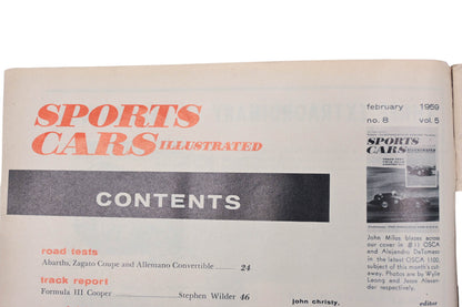 Sports Car Illustrated AH024-30 February 1959 Magazine