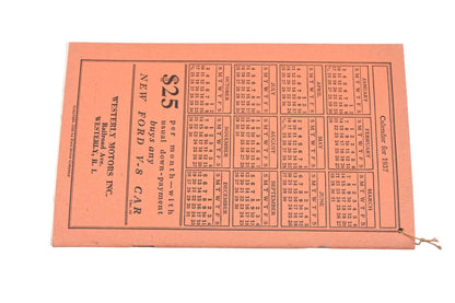OEM Ford AH024-46 1937 Home Almanac And Fact Book