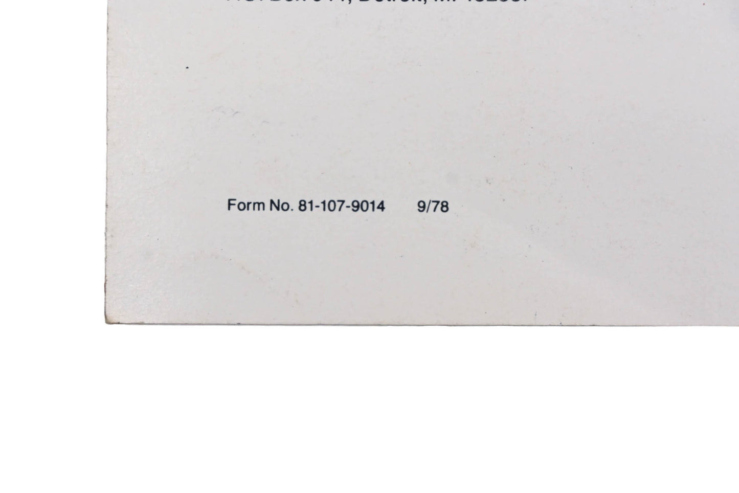 Chrysler 81-107-9014 1979 Chrysler/Plymouth Ploice Vechicles Sales Brochure