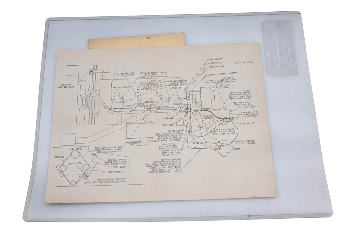 OEM Ford 3579 1942 Mercury Hot Water Heater/Defroster Installation Instruction