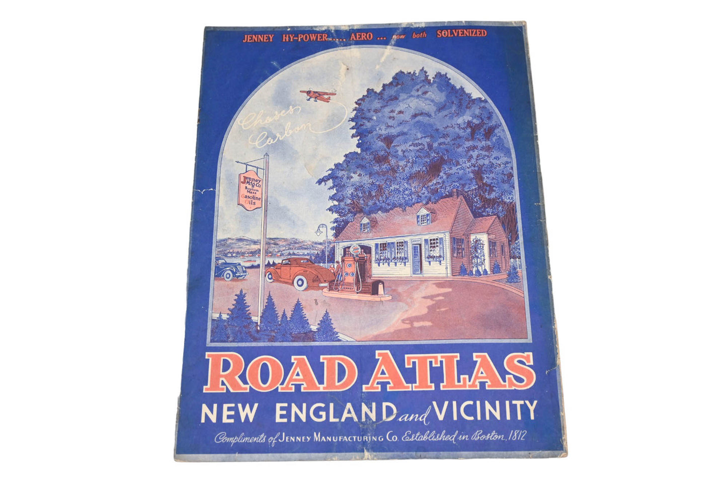 Jenney Manufacturing LM008-17 1930's New England & Vicinity Road Atlas