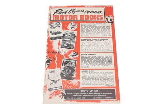 Floyd Clymer LM008-21 Popular Motor Books Catalog