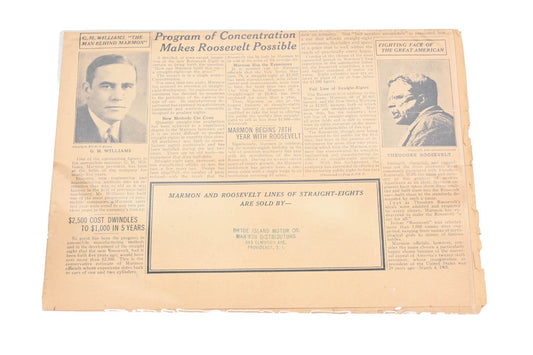 Marmon LM008-25 1929 The Roosevelt News Mailer