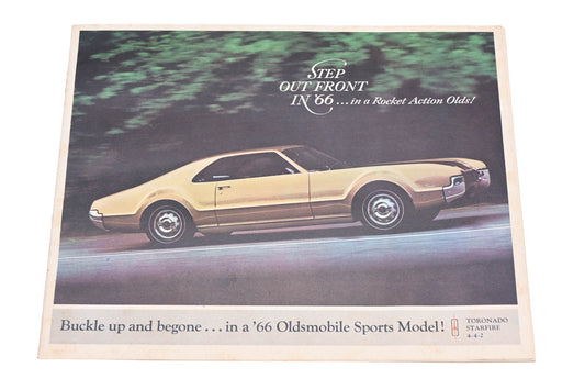 General Motors LM008-27 1966 Oldsmobile Sports Model Specification Brochure