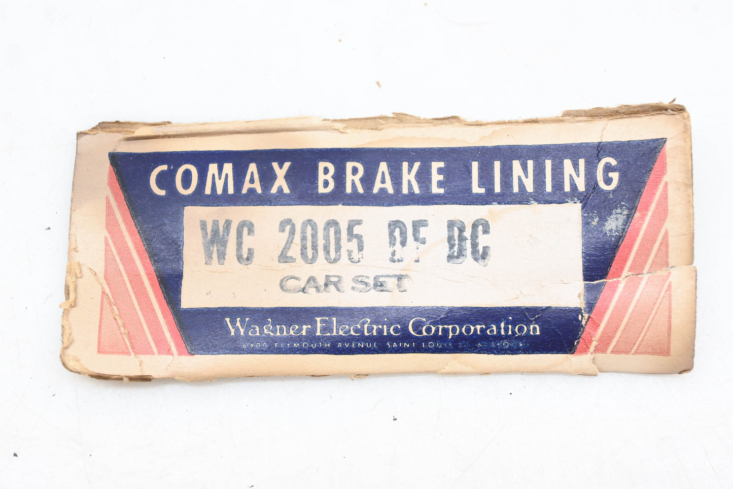 Wagner Comax WC2005DFDC, WC-2005-DF-DC, WC2005DF Brake Lining Kit NOS