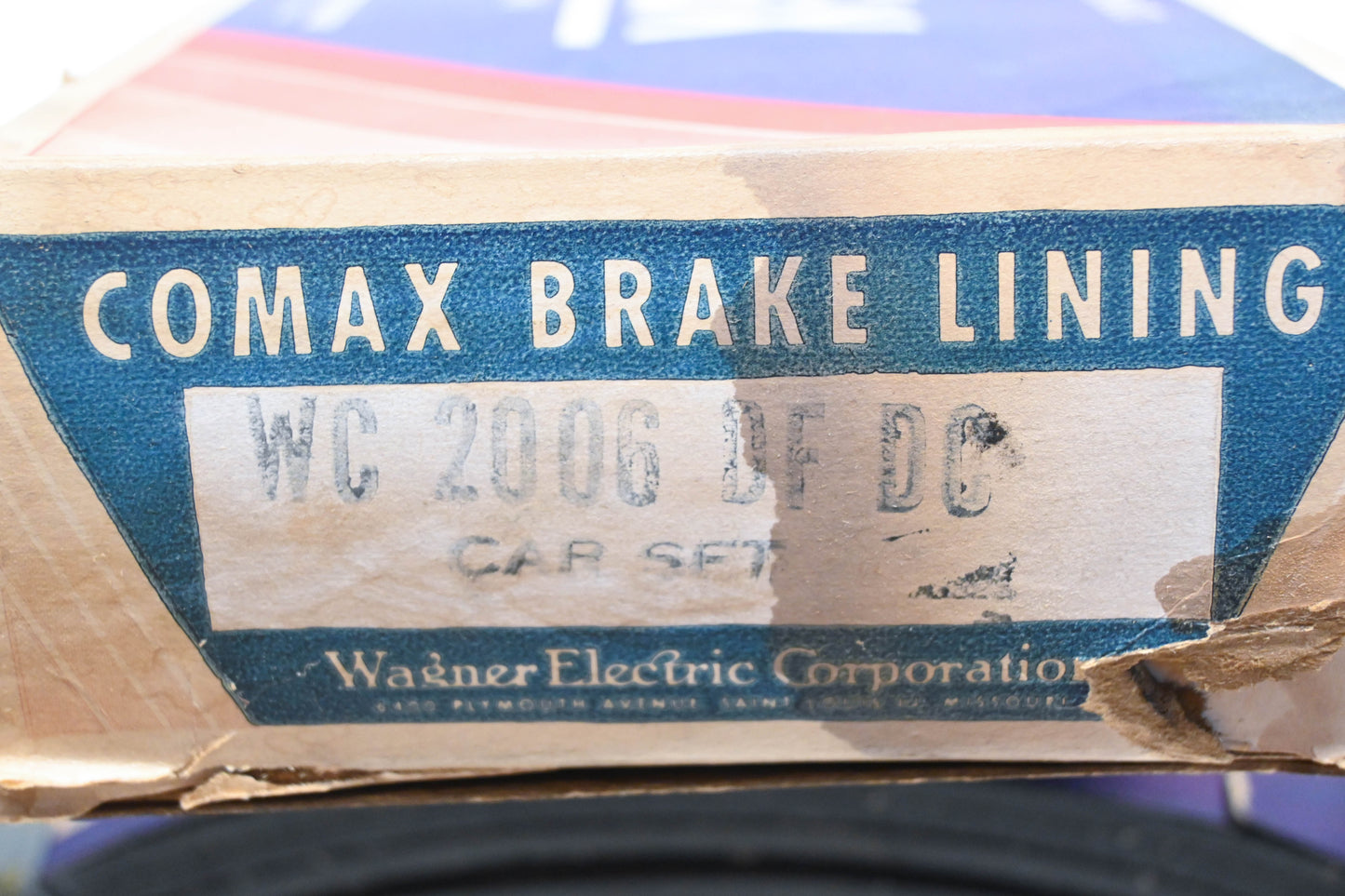 Wagner Comax WC2006, WC-2006-DF-DC, WC2006DFDC Brake Lining Kit NOS