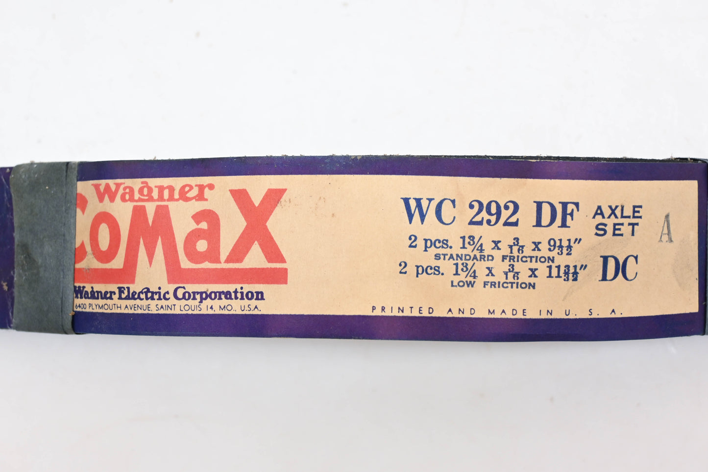 Wagner Comax WC292, WC-292-DF-DC, WC292DFDC Brake Lining Kit NOS
